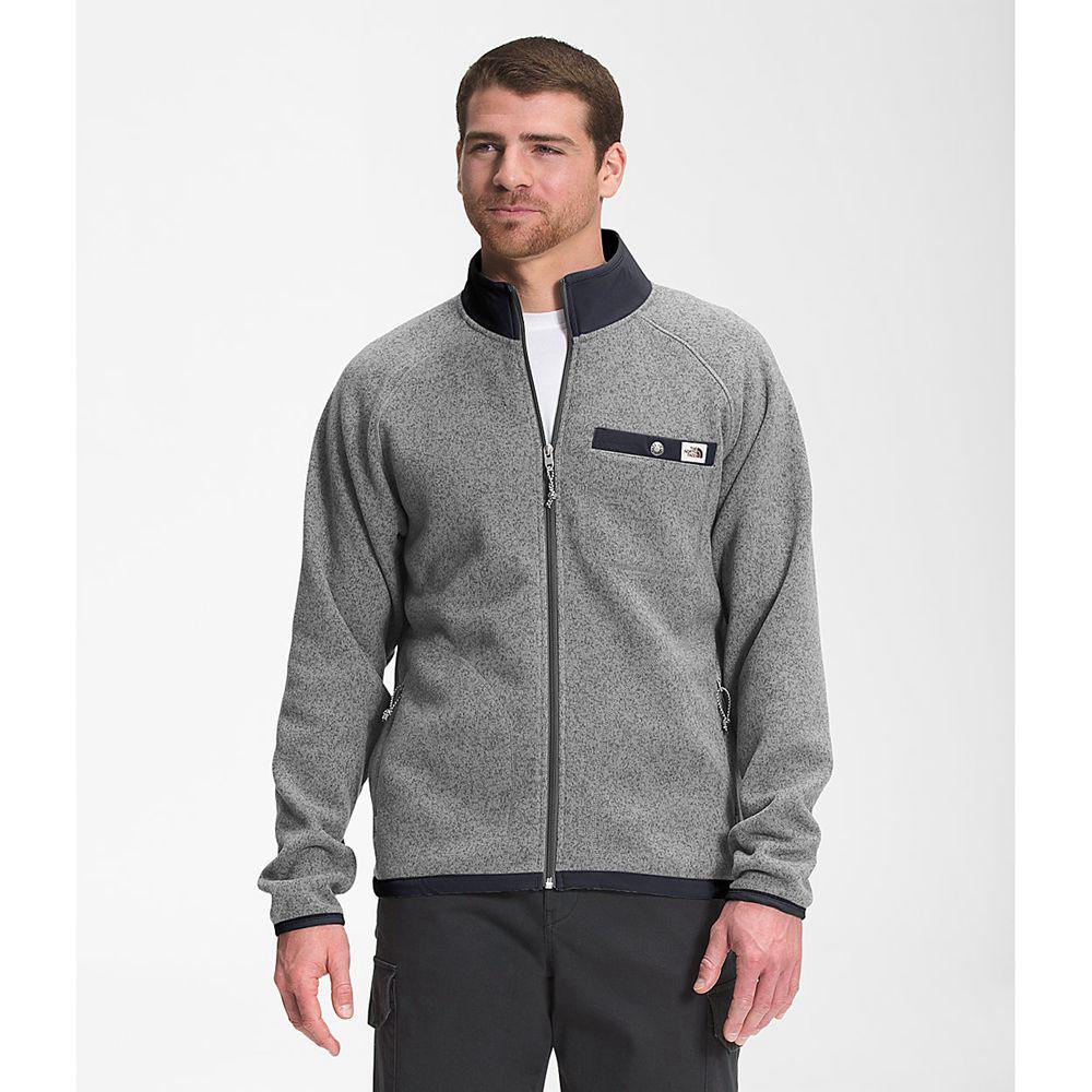 The North Face Gordon Lyons Full Zip Ανδρικα Μπουφάν Fleece - Γκρι (LGNX01628)